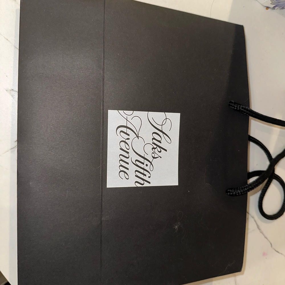 Saks Fifth Avenue Classic Black Gift Bag